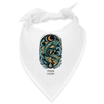 TOTEMFISCHFLUSS - Bandana - Weiß - Vorne