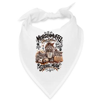 Morgenmuffel Ohne Kaffee? BKH - Bandana - Weiß - Vorne