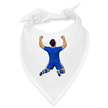 Fußball-Torfeier - Bandana - Weiß - Vorne