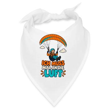 Paragliding Humor Luft-Statement - Bandana - Weiß - Vorne