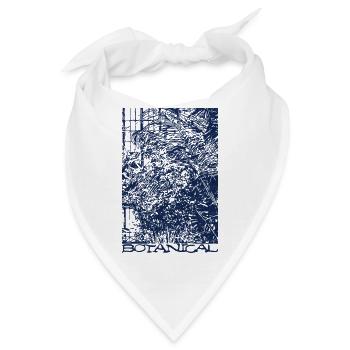 Botanisch - Bandana - Weiß - Vorne