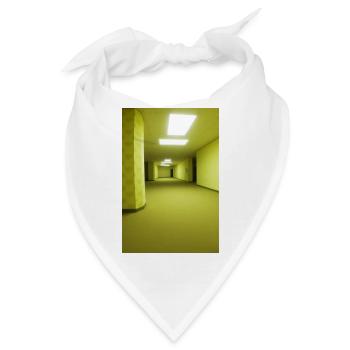 The Backrooms Yellow Wallpaper Print | Creepypasta - Bandana - Weiß - Vorne