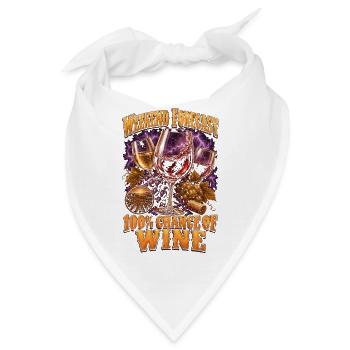 Weinliebhaber-Wochenend-Prognose: 100 % Wein - Bandana - Weiß - Vorne