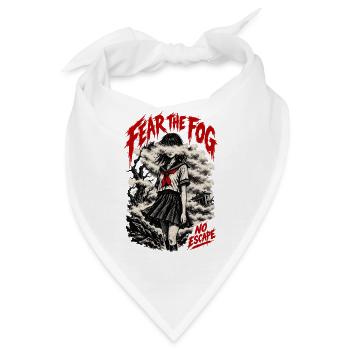 Karmesinrotes Spukmädchen - Bandana - Weiß - Vorne