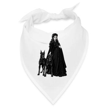 GOTISCHE CERBERUS - Bandana - Weiß - Vorne