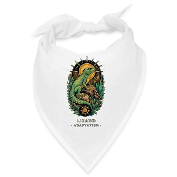 TOTEM LIZARD Adaption - Bandana - Weiß - Vorne