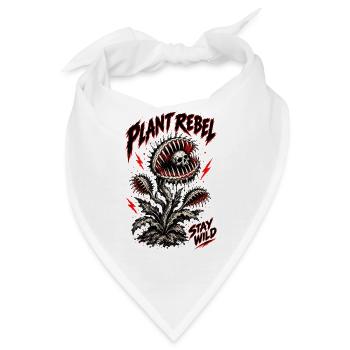 Plant Rebel Skull Bloom - Bandana - Weiß - Vorne