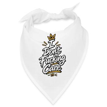 Das ist mir egal - Bandana - Weiß - Vorne