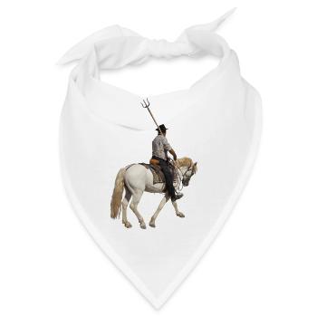 Gardianischer Camargue - Bandana - Weiß - Vorne