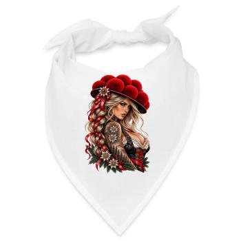Alpine Queen – Wilde Schwarzwald Schönheit - Bandana - Weiß - Vorne