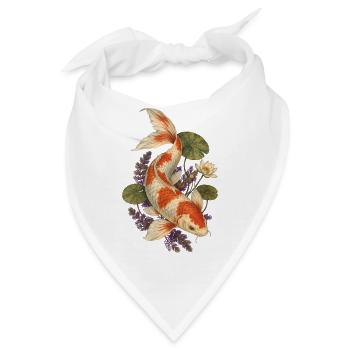 Koi-fische Japanische Koi-fische Koi-karpfen - Bandana - Weiß - Vorne
