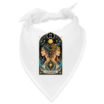 ZWILLINGE STERNZEICHEN - Bandana - Weiß - Vorne