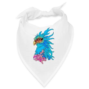 Seltsamer Vogel Phönix - Bandana - Weiß - Vorne