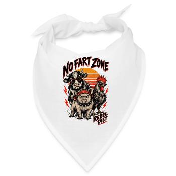 Furchtlose Zone: Rebellenfarm - Bandana - Weiß - Vorne