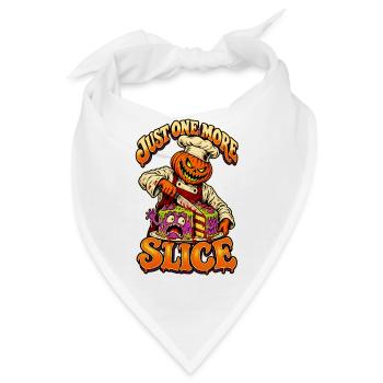 Nur noch ein Stück Retro-Halloween-Koch - Bandana - Weiß - Vorne