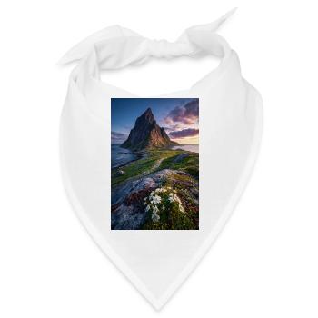 Coastal Peak mit Wildblumen - Bandana - Weiß - Vorne