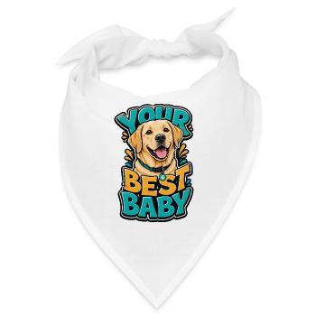 Labrador Retriever - Bandana - Weiß - Vorne