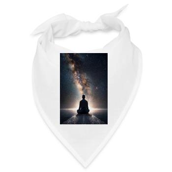 Kosmisches Tor-Meditation - Bandana - Weiß - Vorne