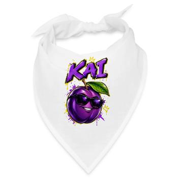 KAI Plum Graffiti Sonnenbrillen-Design - Bandana - Weiß - Vorne