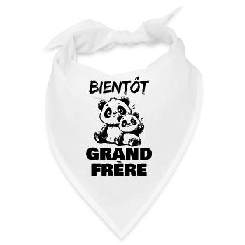 Bald ein großer Bruder - Bandana - Weiß - Vorne