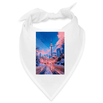 Neon Snow City Toronto - Bandana - Weiß - Vorne