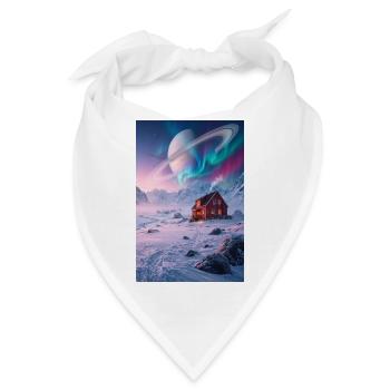 Aurora-Hütte unter dem Ringplaneten - Bandana - Weiß - Vorne