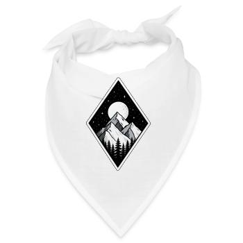 Berge Wandern  - Bandana - Weiß - Vorne