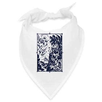 Drachenepos im Sternenrahmen - Bandana - Weiß - Vorne