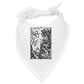 Mythische Schlachtensilhouetten - Bandana - Weiß - Vorne
