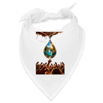 "The last drop" - Bandana - Weiß - Vorne