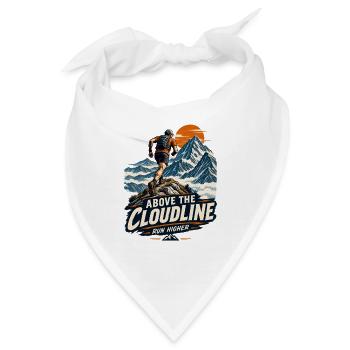 Above_the_Cloudline_Vintage_Mountain_Running_De - Bandana - Weiß - Vorne