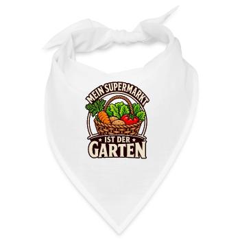 Gartenernte Selbstversorgung - Bandana - Weiß - Vorne