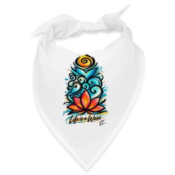Lotuswelle - Bandana - Weiß - Vorne