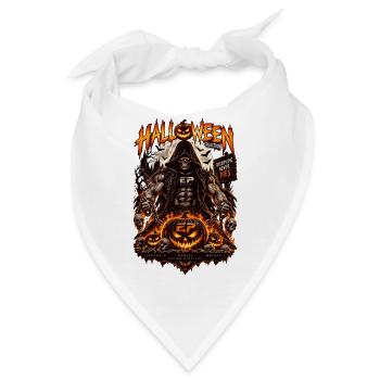 EP Halloween Reaper – Disziplin stirbt niemals - Bandana - Weiß - Vorne