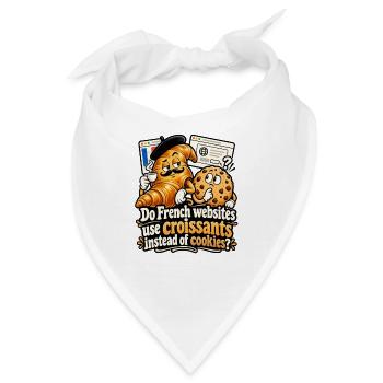 Croissants statt Cookies im Webdesign - Bandana - Weiß - Vorne
