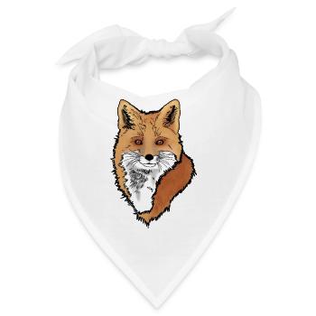 Fuchskopf - Bandana - Weiß - Vorne