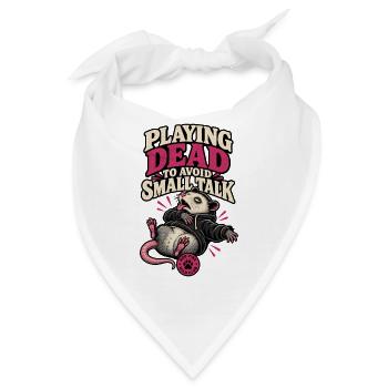 RobVibe Wild Club – Dead Opossum spielen - Bandana - Weiß - Vorne
