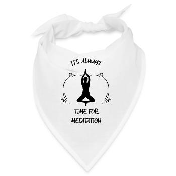 Meditaion - Bandana - Weiß - Vorne