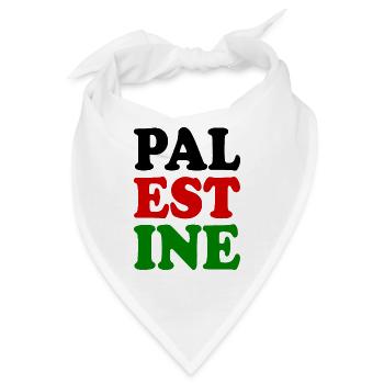 Palestina - Bandana - Weiß - Vorne