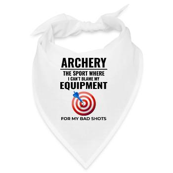 Bogenschießen Ziele Bogenschütze Bullseye Schießsport - Bandana - Weiß - Vorne