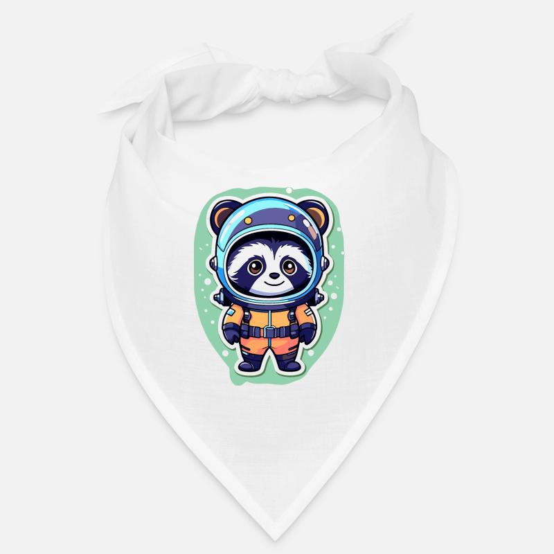 Waschbär Astronaut Illustration Bandana