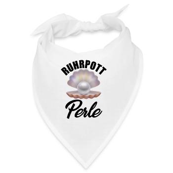 Ruhrpott Perle - Bandana - Weiß - Vorne