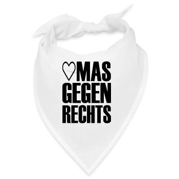 omas gegen rechts - Bandana - Weiß - Vorne