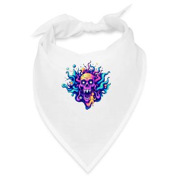 Skull - Bandana - Weiß - Vorne