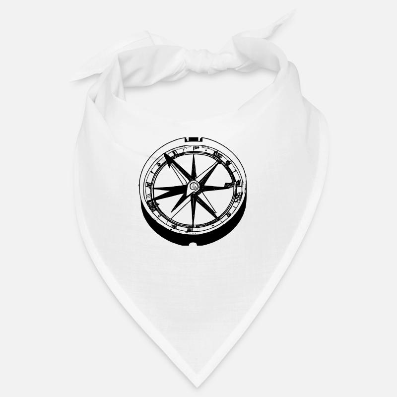 beautiful nautical compass sailors sailing ship Bandana