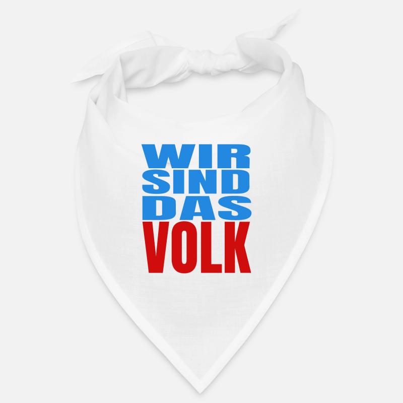 Wir sind das Volk - Bandana - Weiß