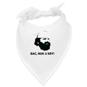 BAC, NUK U KRY - Bandana - Weiß - Vorne