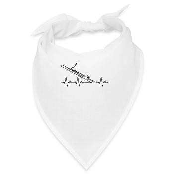 Fagott Fagottspieler Fagottist - Bandana - Weiß - Vorne