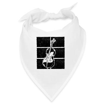 Cello Cellospieler Cellist - Bandana - Weiß - Vorne