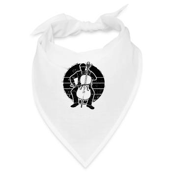 Cello Cellospieler Cellist - Bandana - Weiß - Vorne